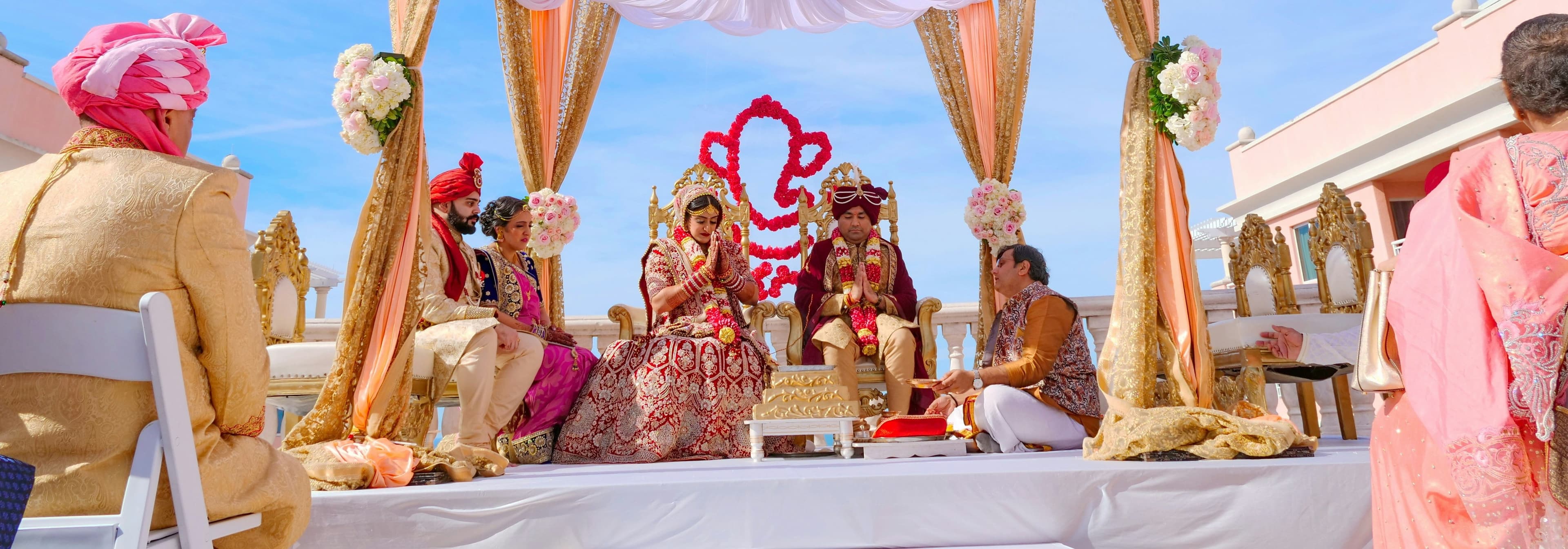 Indian wedding couple